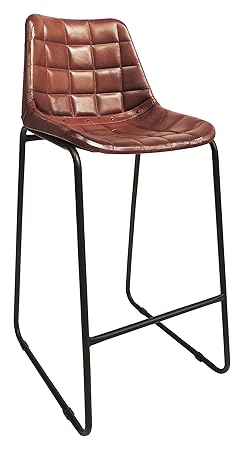industrial Modern Stylish Iron antique Beautiful Design furniture Chair/stool for living room, Garden,Home Decor,hotel,resturant,Office Decor,Gift Item,Balcony chair,Reception Chair (All purpose chair)(Brown)