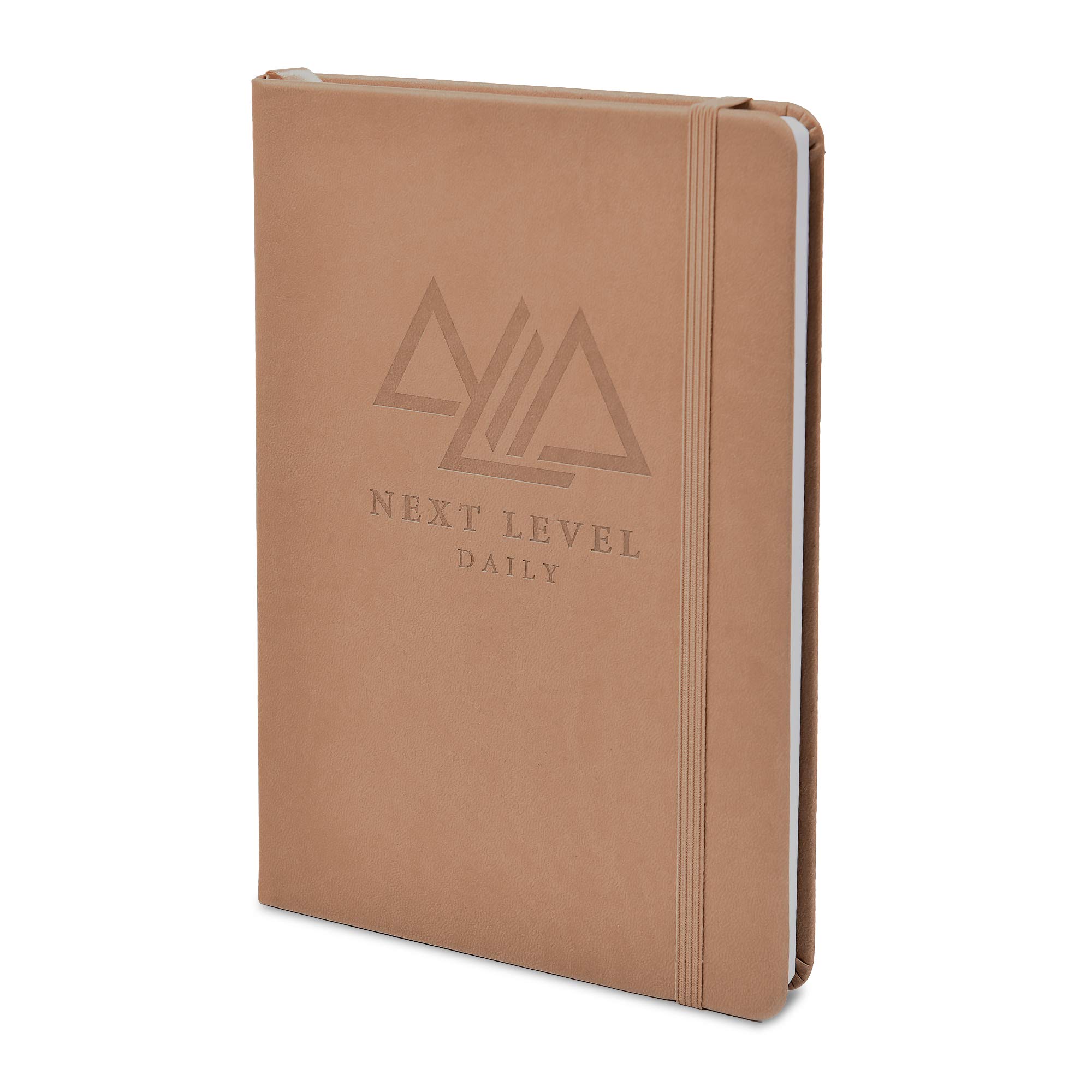 Next Level Daily Planner | 90 Day High Performance Daily Action Planner for Productivity, Happiness, Time Management | Habit Tracker, Gratitude Journal – Undated, Hardcover (Tan, 8.25” x 5.5”)