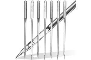 BZHYZKX Universal Sewing Machine Needles - 50 PCS Size 100/16 Heavy Duty Sewing Machine Needles for Leather, Jeans, Canvas, Heavy Fabrics, Compatible with Home Sewing Machine