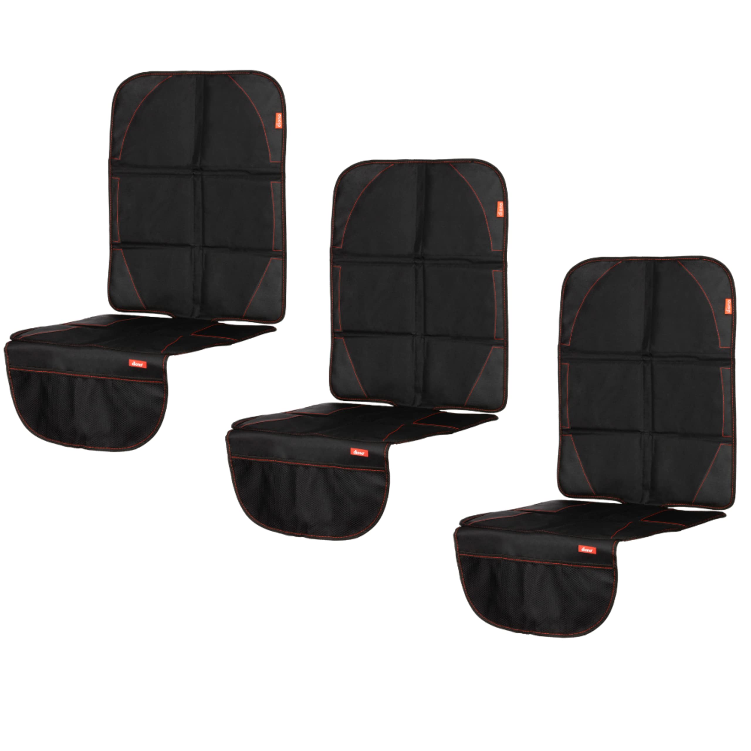 Diono Ultra Mat 3-Pack Complete Back Seat Upholstery Protection from Child Car Seats and Pets, Crash Tested, Premium Ultra Thick Padding, Durable, Water Resistant, Anti-Slip, 3 Mesh Storage Pockets Image Diono Ultra Mat 3-Pack Complete Back Seat Upholstery Protection from Child Car Seats and Pets, Crash Tested, Premium Ultra Thick Padding, Durable, Water Resistant, Anti-Slip, 3 Mesh Storage Pockets Image