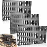 BTXKQTH 3 Pack Heavy Duty Fountain Basin Grate 24"x 12" Pondless Waterfall | Water Grid for Raised Beds | Indoor Outdoor Ponds | Water Gardens