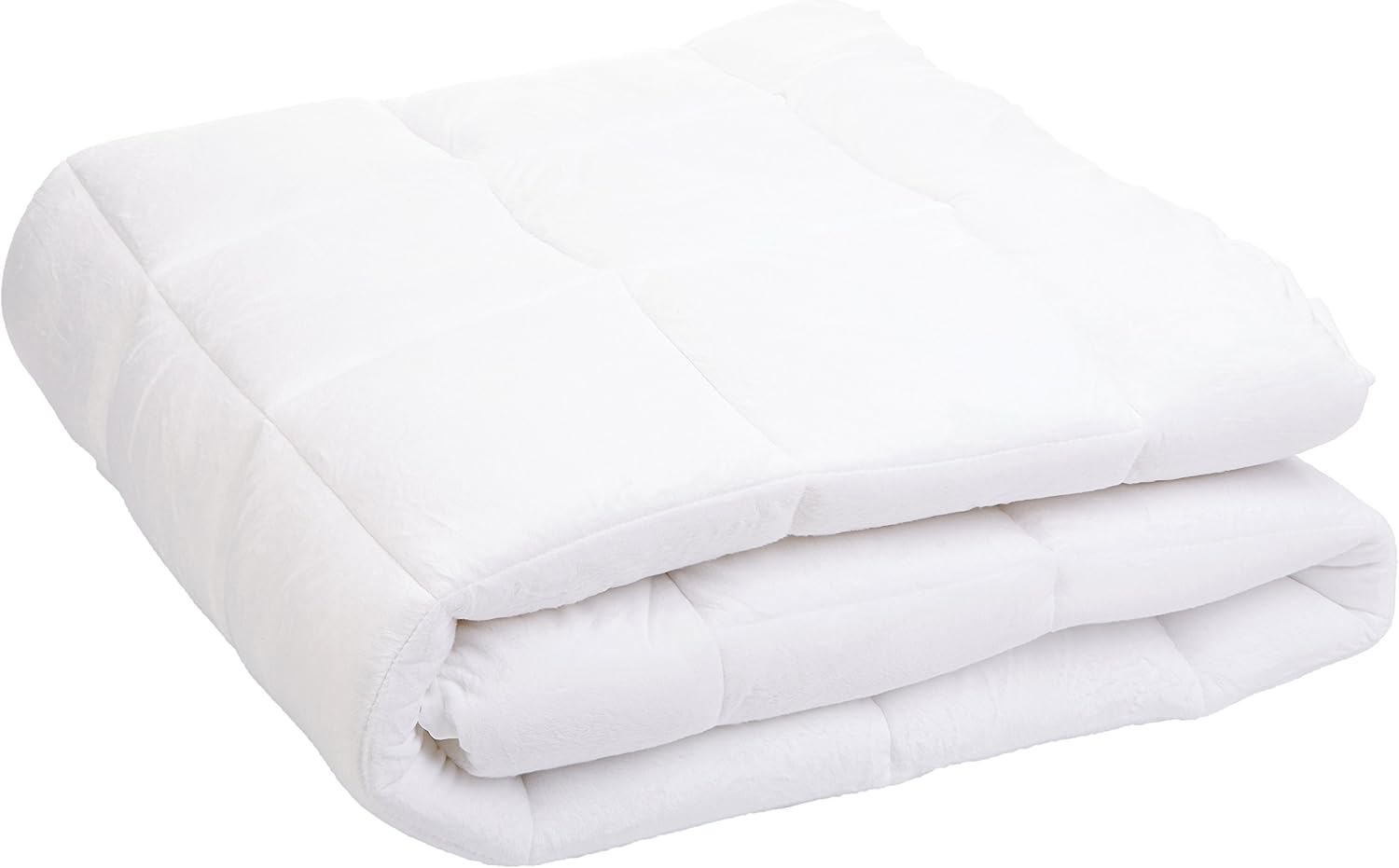 Amazon Basics Mattress Pad Polyester White Uk King 150 X 0 Cm Amazon Co Uk Home Kitchen