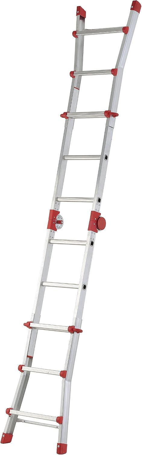 Hailo (L) 7516-151 - Escalera aluminio telescópica multiposición ProfiStep Multi (4x3 peldaños), 4 X 3 Sprossen - Image 3
