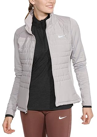 nike women's essential full zip running vest