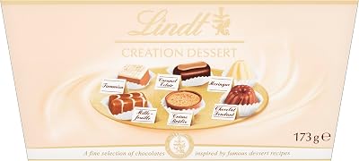 Lindt Creation Desserts Box 173g Gift Assorted Milk Dark White Chocolates