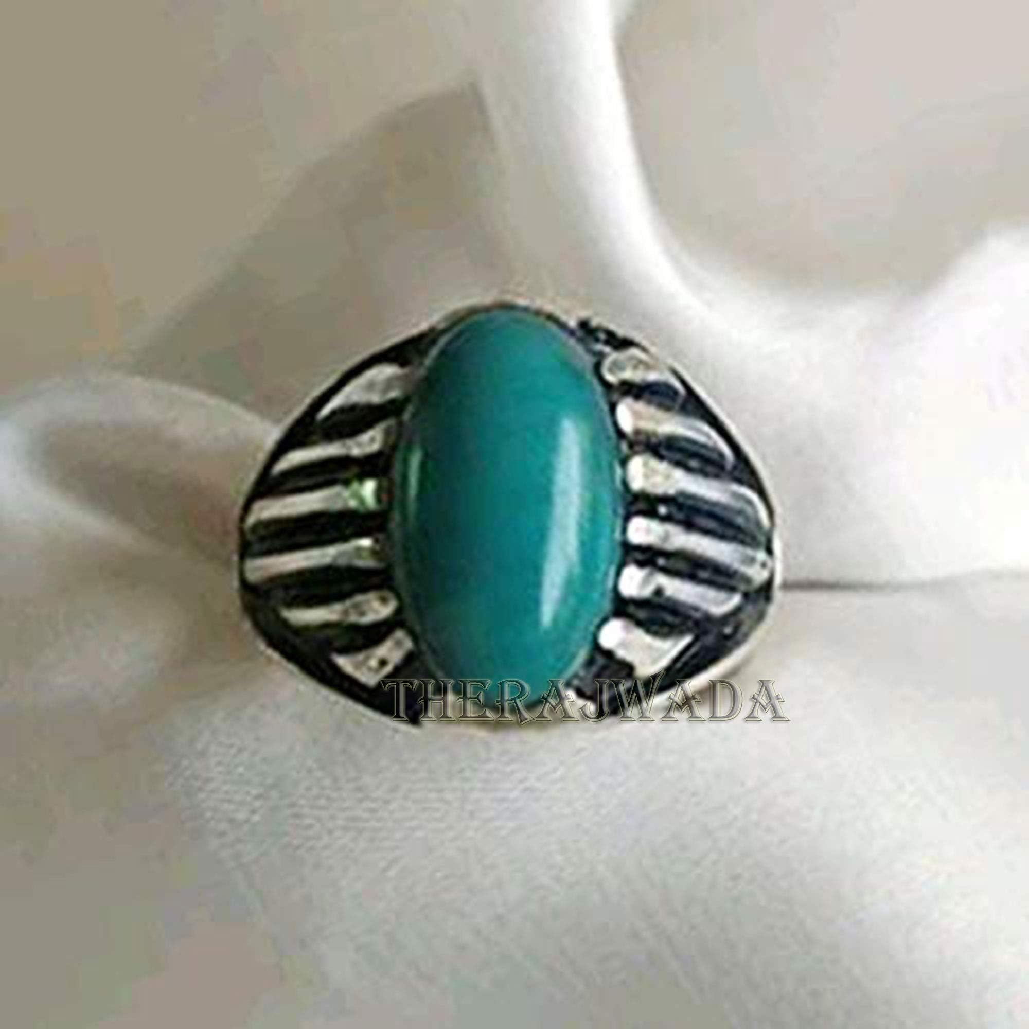 Sleeping Beauty Turquoise Ring, Natural Turquoise Ring, Smooth Oval Gemstone Ring, Healing Gemstone Mens Ring, Solid 925 Sterling Silver Ring, Firoza Signet Ring, Birthday Gift, December Birthstone