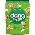 Dang Thai Rice Chips | Coconut Crunch | 4 Pack | Vegan, Gluten Free, Non Gmo Rice Crisps, Healthy Snacks Made with Whole Foods | 3.5 Oz Resealable Bags
