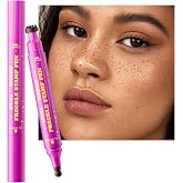Dual-Ended Freckle Stamp Pen,Sponge Stamp &amp; Precision Tip,02 Mousy Brown | Soft sponge stamp, precision tip, realistic faux freckles, waterproof, long-lasting, buildable color, natural or bold looks