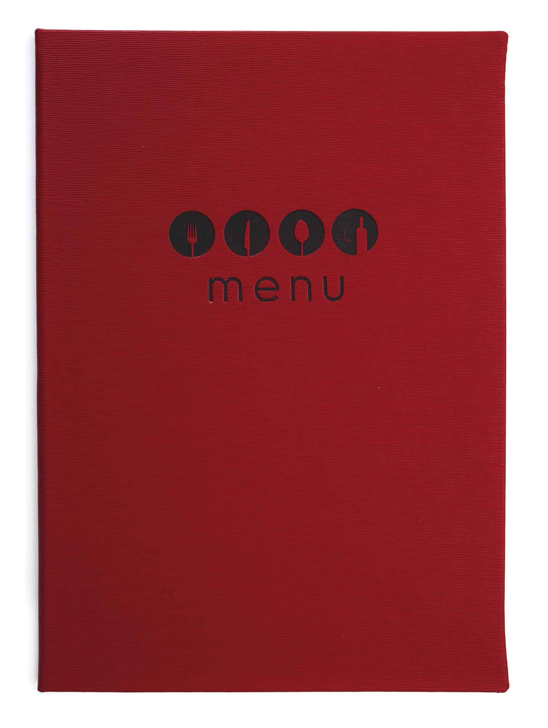Lacor 28131 Millet Collection Menu Cover, Size A4, Red/Orange