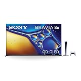 Sony BRAVIA 8 II 65 Inch 4K QD OLED Smart TV (K-65XR80M2, 2025 Model) with PlayStation 5 Digital Edition Slim Console Bundle