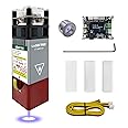 LASER TREE Laser Engraver Module, 5000mW（5W） Optical Output Power Laser Cutter Module w/Metal Air Assist, Compatible with Laser Engraver Laser Cutter Machines CNC, 45mm Fixed Focus 12V, Class 4