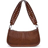 GETERUUV Shoulder Bags for Women Y2k Purse and Handbags Retro Studded Crossbody Bag Small Shoulder Purse Leather Hobo Handbag