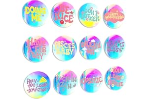 HK Studio Y2K Room Decor - Hologram Disc Teen Room Decor 6" Pack 12