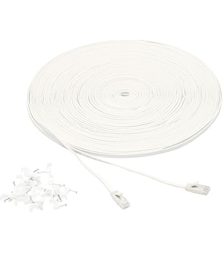 Amazon.com: Amazon Basics RJ45 Cat 7 Ethernet Patch Cable, Flat