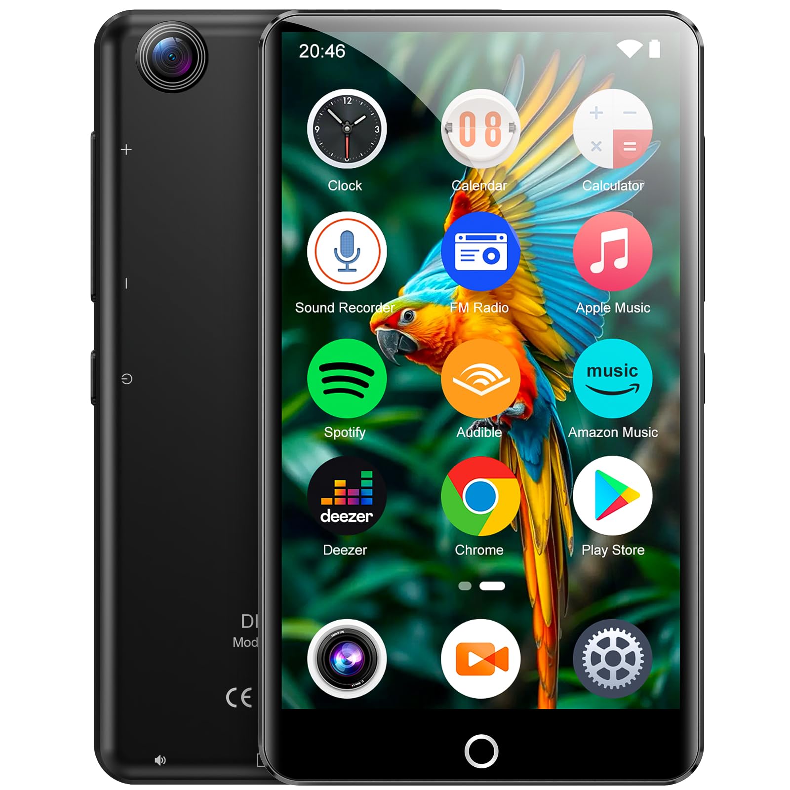 Photo 1 of Conrain 80GB mp3 Player with Bluetooth and WiFi, 4.02" Touchscreen Android MP3 Player with 13MP Rear Camera, MP4 Music Player for Kids with Spotify, Deezer, Amazon Music, Audible
