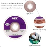 sourcing map Solder Wick Braid No-Clean 3.5mm x 3m Desoldering Copper for view 3