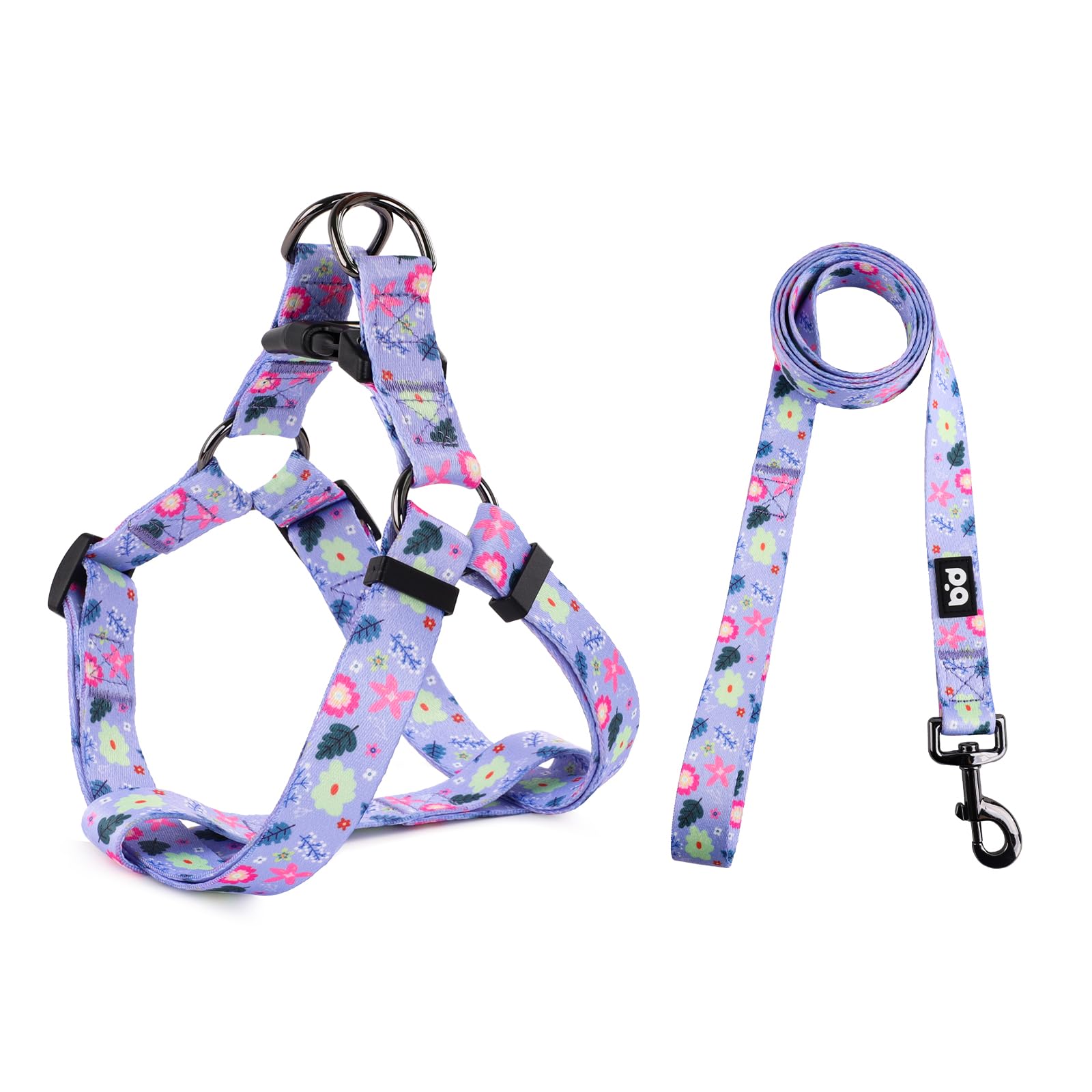 Photo 1 of QQPETS Dog Harness Leash Set Adjustable Heavy Duty No Pull Halter Harnesses for Small Medium Large Breed Dogs Back Clip Anti-Twist Perfect for Walking