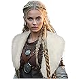 L'VOW Viking Fur Collar Faux Fur Shawl Shoulder Fur Wrap Scarf Women Halloween Barbarian Cosplay Costume Accessory