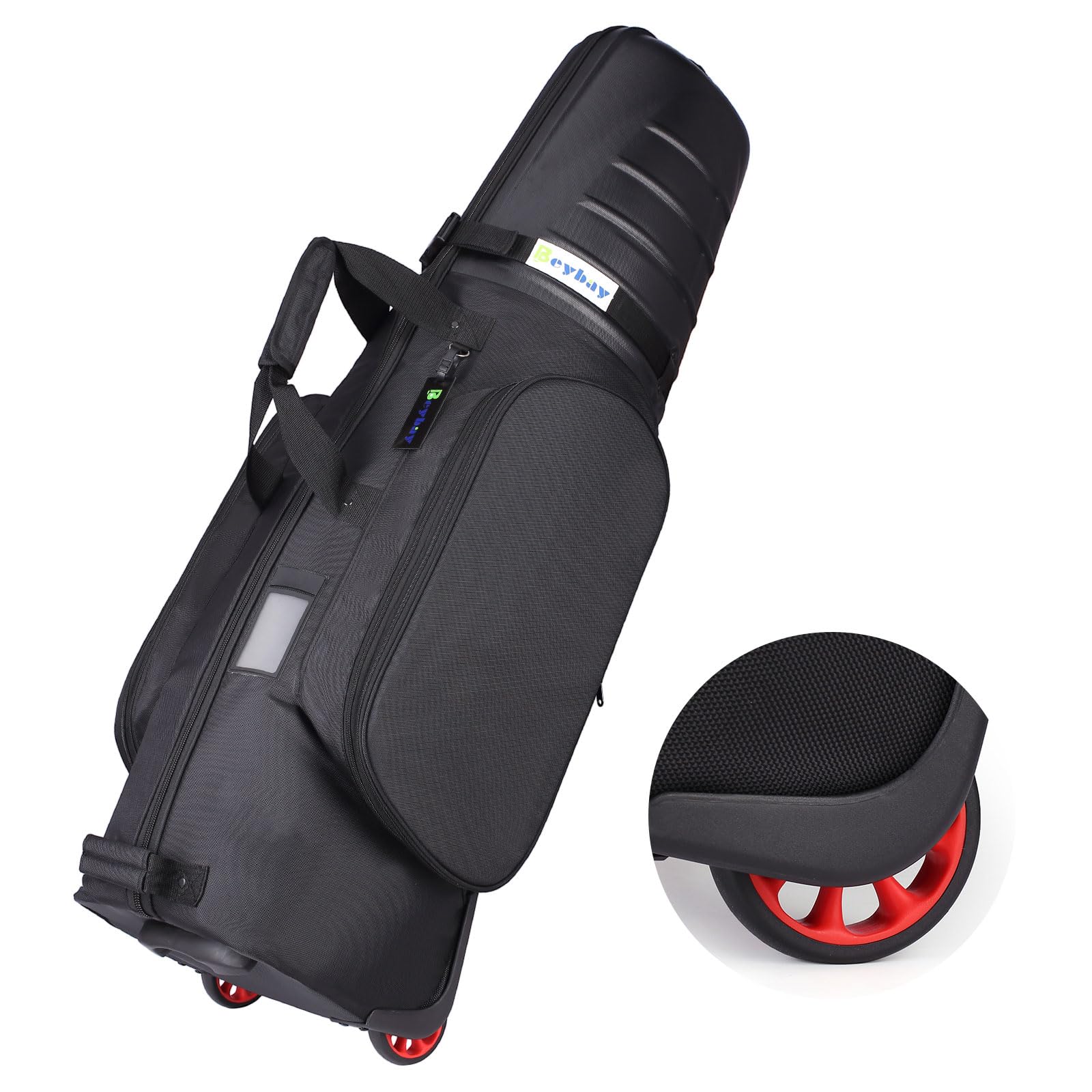 Photo 1 of BEYBAY Golf Travel Bags for Airlines with Reinforced Wheels and Hard Case Top, Lightweight and Easy to Maneuver, Excellent Zipper Protect Your Clubs