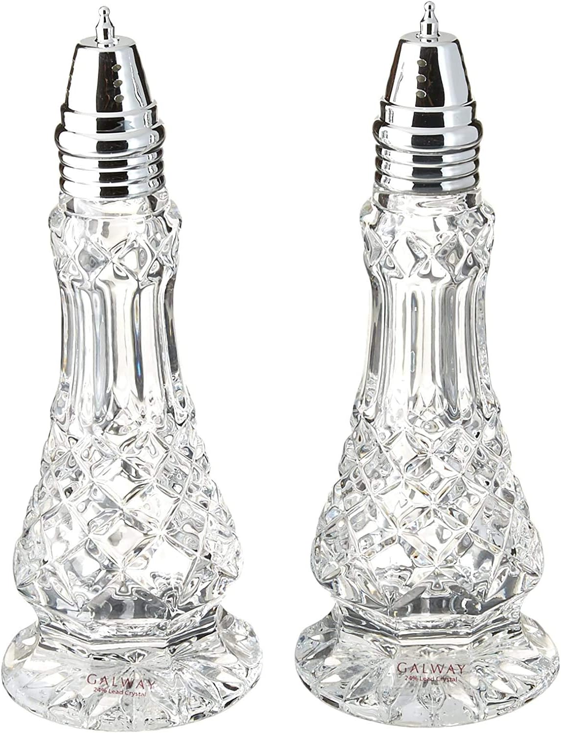 Galway Crystal Ashford Salt and Pepper Set