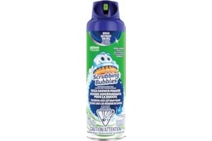 Scrubbing Bubbles Mega Shower Foamer, Removes Soap Scum from Tubs, Shower Walls and More, Rainshower Scent, 567g