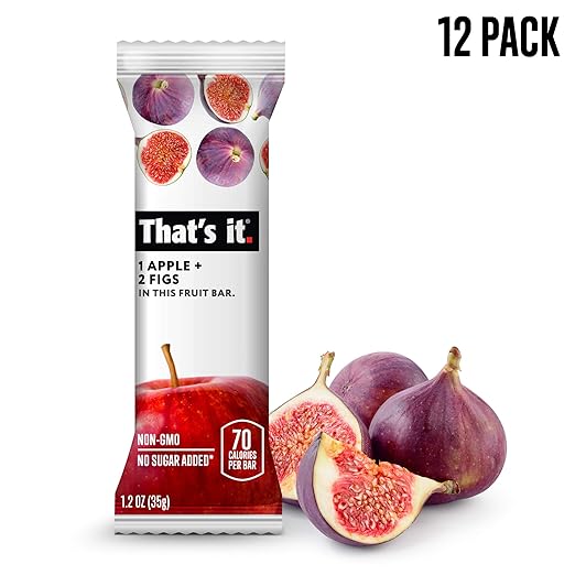That's it. Apple + Fig Fruit Bars 100% All Natural, No Artificial Ingredients or Preservatives Delicious Healthy Snack for Children & Adults, Vegan, Gluten Free, Paleo, Kosher, Non GMO