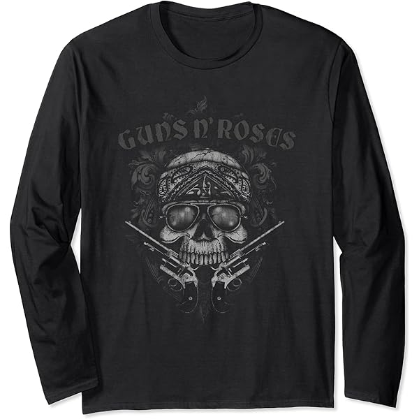 ミュージシャン Guns N&#39; Roses  Long Sleeve T-Shirt M Amazon.com: Guns N' Roses Official Cross Long Sleeve T-Shirt