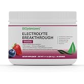 BIOptimizers Electrolyte Breakthrough Powder, Balanced Berry, 30 Serving | Supports Whole-Body Hydration, Electrolyte Balance, Muscle Function &amp; Daily Energy