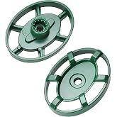 01-5151 Outdoor Faucet Oval Handle for Arrowhead PK1290,Green(2-Pack) | for Outside Hose and Garden Valves ,with 12 Point Round Broach, Hose bib handle replacement
