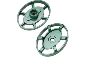 BKIFU 01-5151Outdoor Faucet Oval Handle Replacement for Arrowhead PK1290，for Outside Hose and Garden Valves,with 12 Point Round Broach and Arrowhead Brand, Hose bib Handle Replacement,Green(2PACK)