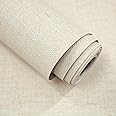 lenify Grasscloth Peel and Stick Wallpaper Beige Contact Paper 15.7inch x 393.7inch Vintage Grasscloth Wallpaper Faux Linen Wallpaper Textured Contact Paper Self Adhesive Removable Wallpaper Vinyl