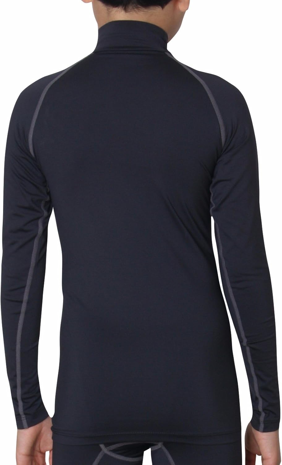 Thermal Underwear Kids Mock Turtleneck Shirts Compression Tops Base Layer NLK: Clothing