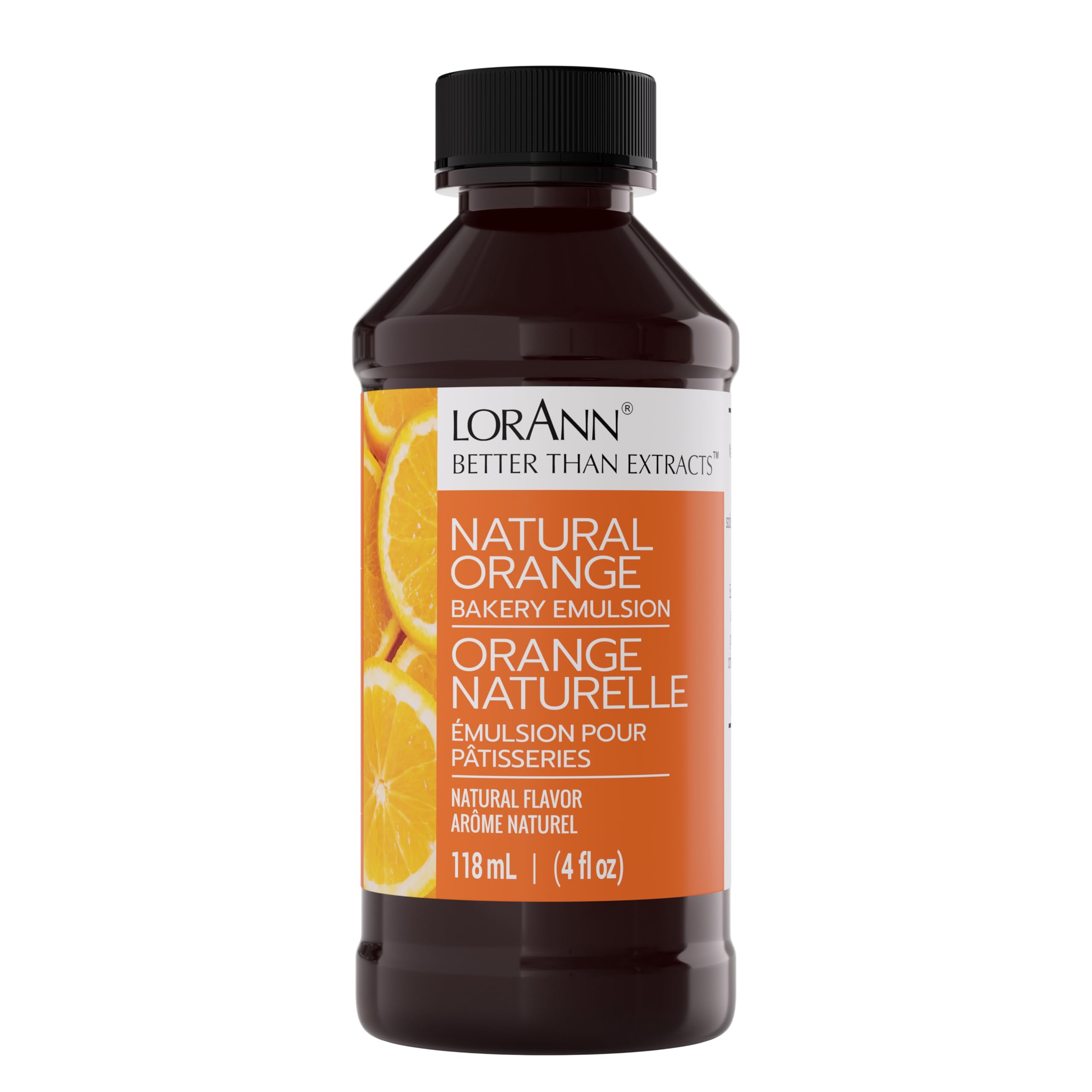 Lorann Oils Bakery Emulsions Natural and Artificial Flavor 4oz-Orange, Other, Multicoloured, 6.82 x 6.82 x 13.43 cm