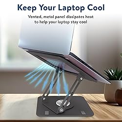 Swivel Laptop Stand for Desk, Adjustable Laptop