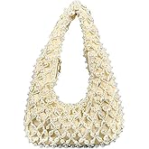 SHESRA Luxury Pearl Purses Shoulder Bag for Women Pearl Bag Handmade Bags Women's Crossbody Beaded Clutch Evening Bag Wedding Party Bridal Party Gifts 15