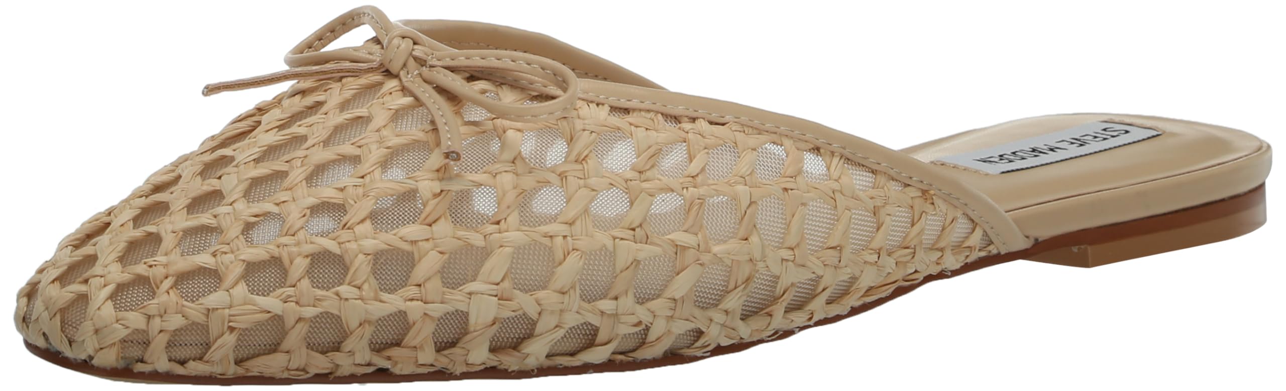 Steve Madden Women’s Birdee Mule, Tan Raffia, 10