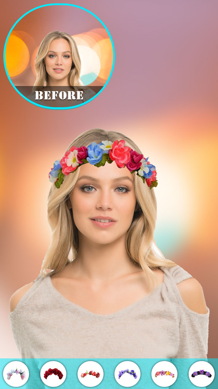 Flower Crown Photo for Android