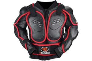 RIDBIKER Kids Chest Protector Motocross Dirt Bike Gear Motorcycle Full Body Armor Jacket Protective Back Spine Protector Vest Gear