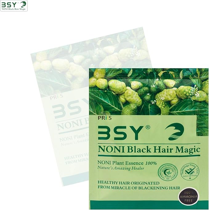 BSY Noni black hair magic shampoo Noni hair colour Noni hair dye
