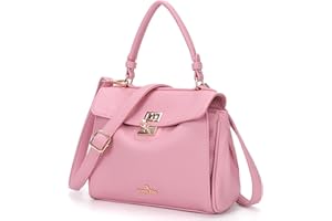 Angel Kiss Small Top Handle Satchel Purses and Handbags for Women Soft Vegan Leather Tote Shoulder Bag