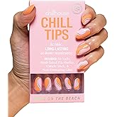 Chillhouse - Chill Tips, Press on Nails Kit - Babes on the Beach (Oval) - 30 Nail Shapes & Sizes - Up to 2 Weeks of Wear - Customizable Fit - Reusable - Latina Founded, Women Owned - Beauty, Self Care
