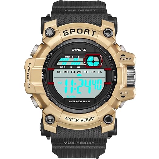 2018 New Mens Military Watches Multifunction Led Backlight Digital Electronic Watches Mens Waterproof Sports Watch With Calendar Clock Luminous