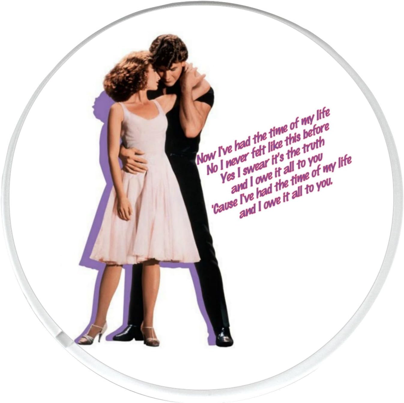 Having The Time Of My Life Round Drinks Mug Coaster Printed On An Image Of Patrick Swayze Dancing With Jennifer Grey From The Film Dirty Dancing Amazon Co Uk Kitchen Home Having The Time Of My Life Round Drinks Mug Coaster Printed On An Image Of Patrick Swayze Dancing With Jennifer Grey From The Film Dirty Dancing Amazon Co Uk Kitchen Home