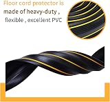PICK FOR LIFE 3 Channel Cable Protector 6 Ft Floor Cord Cover Black view 5