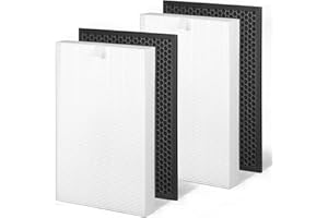 higgerllent XLC Filter Replacement-Compatible with Winix XLC Dual 4-Stage Air Purifier Filter,Part#1712-0089-03 Filter,3-in-1 Ture HEPA Filter*2 and Activated Carbon Filter*2(XLC 2SET)