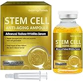 Stem Cell Serum for Face, Advanced Skin Renewal Formula for Wrinkle Reduction, Hydration & Radiance, Professional Ampoule for Daily Use and Microneedling, 1.2 Fl Oz