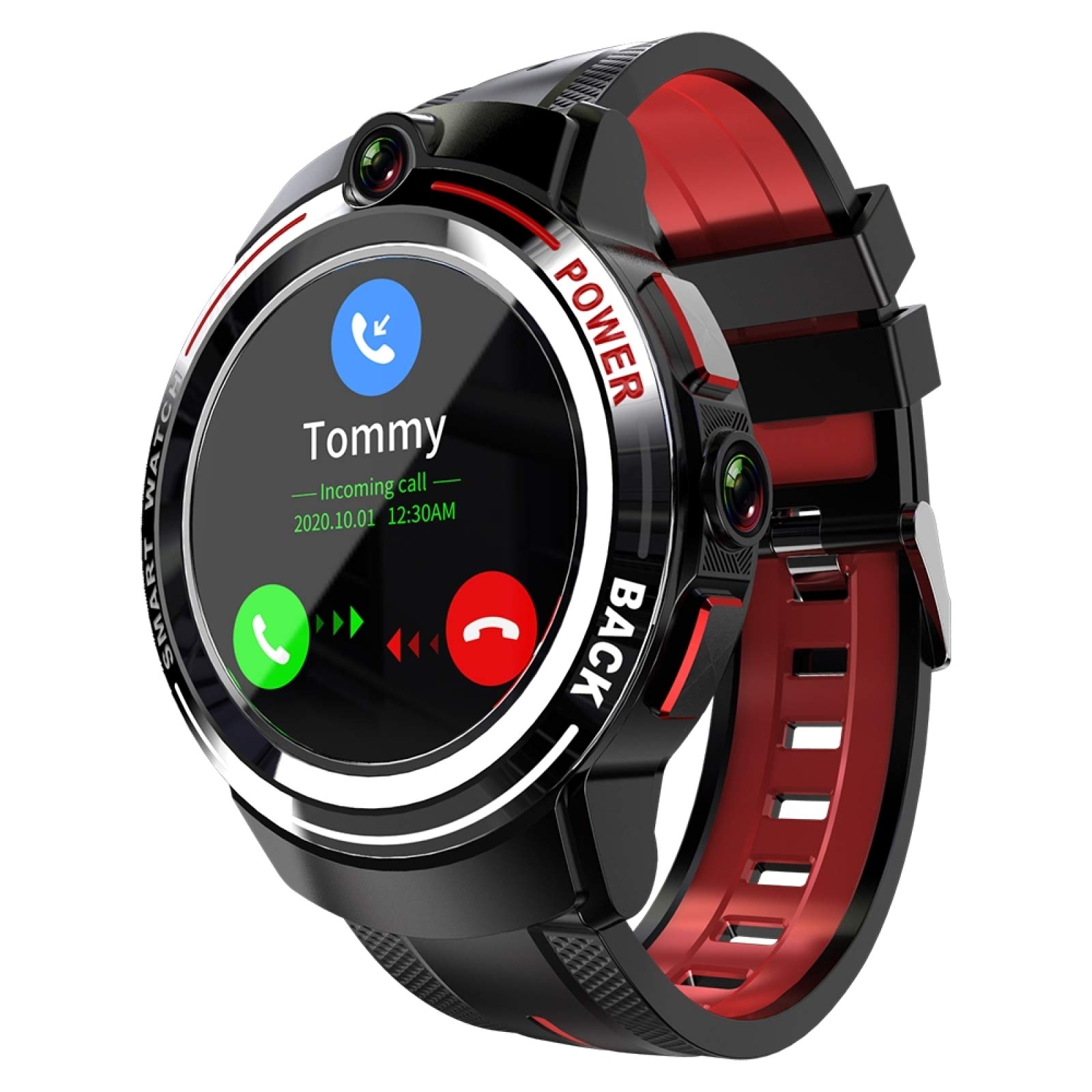 Smart Watch Lokmat LOK02 1.39 inch AMOLED Screen Dual Cameras Smart Watch, Support Video Call/Heart 