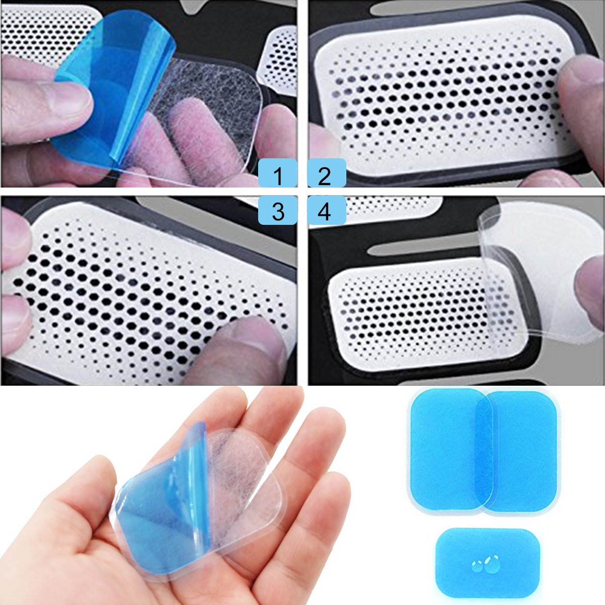 EMS 腹筋ベルト INKERSCOOP腹筋パッド 2018最新デザイン 8パッド 強化版 腹筋マシン ダイエットパッド10段階調節 6モード 電池式 多機能 男女兼用 互換パッド6枚付属 健康機械 日本語説明書