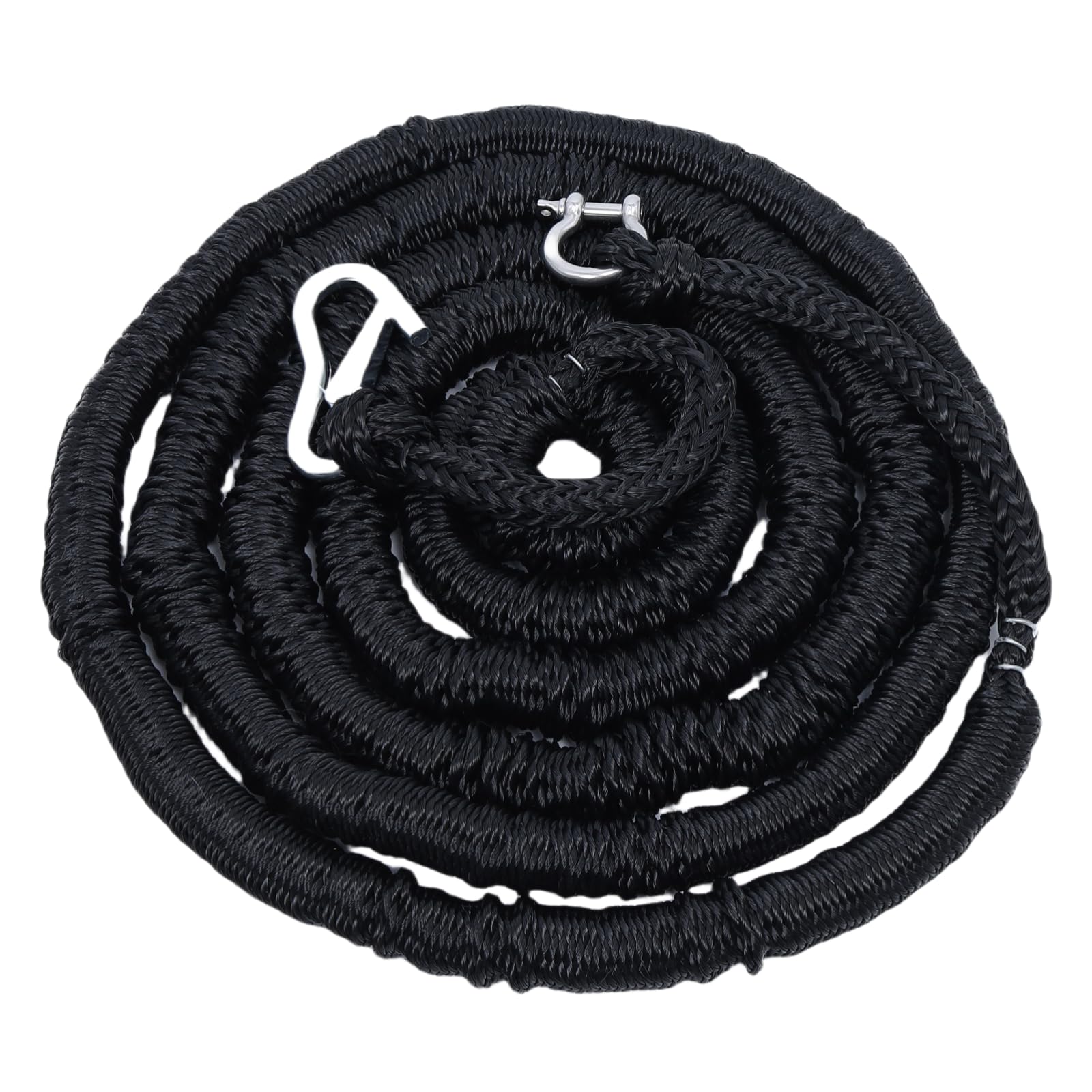 Photo 1 of YaeMarine Anchor Bungee Line Anchor Bungee Rope Boat Bungee Anchor Line 2500Lbs Stretches from 14' - 50' Black