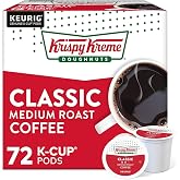 Krispy Kreme Classic, Single-Serve Keurig K-Cup Pods, Medium Roast Coffee, 12 Count (Pack of 6)